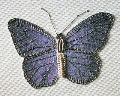 Объёмная вышивка – бабочка