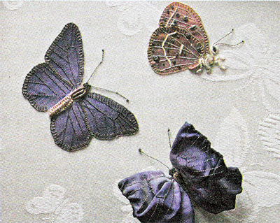 Объёмная вышивка – бабочки